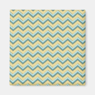 Topaz Glitter Chevron Mönster Magnet