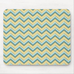 Topaz Glitter Chevron Mönster Musmatta