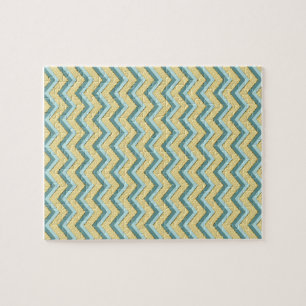 Topaz Glitter Chevron Mönster Pussel