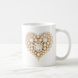 Topaz Heart Gems Kaffemugg