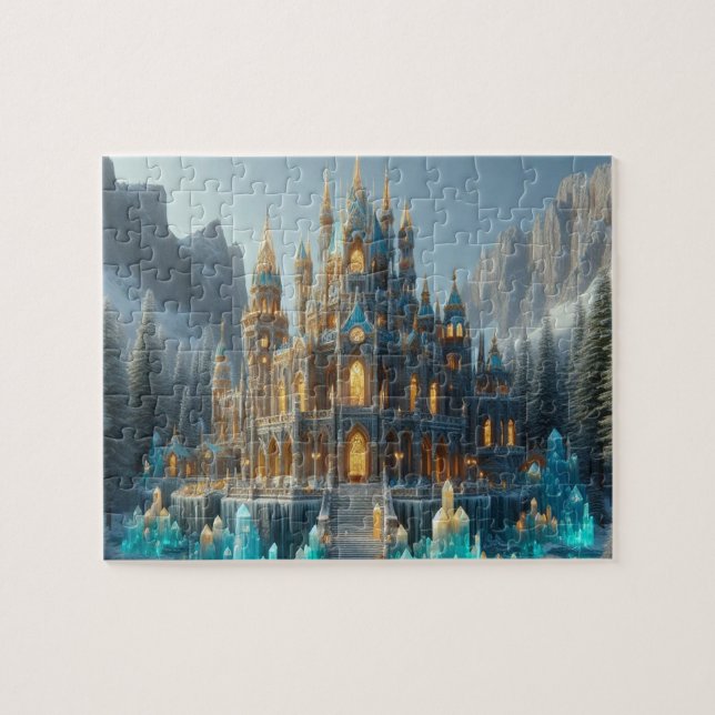 Topaz och Citrine Ice Castle Puzzle Pussel (Horisontell)