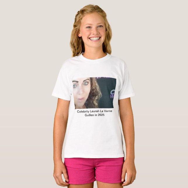 #TOPCELEBRITY #LAURAHLAVERNEGUILLEN  2025 T SHIRT (Hel framsida)