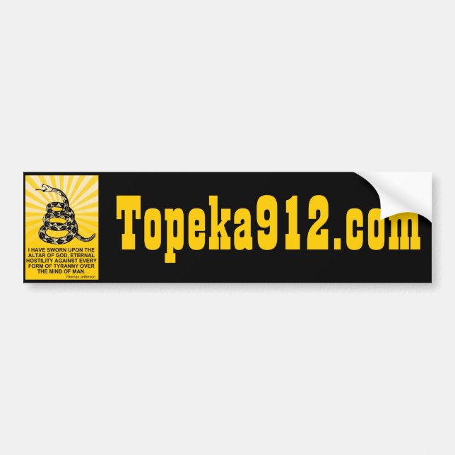 Topeka912.com Bildekal (Framsidan)