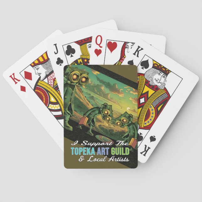 Topeka Art Guild Classic Playing Cards Casinokort (Baksidan)