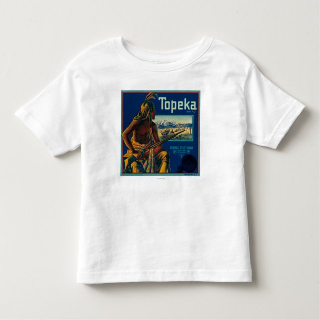 Topeka brännmärker den citrusa lådaetiketten tee shirt (Framsida)