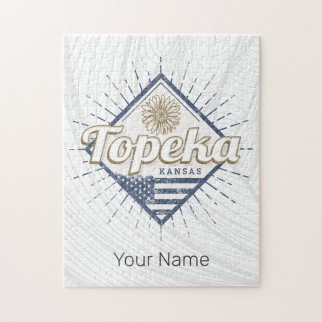 Topeka City Kansas United Stater Solros USA Pussel (Vertikal)