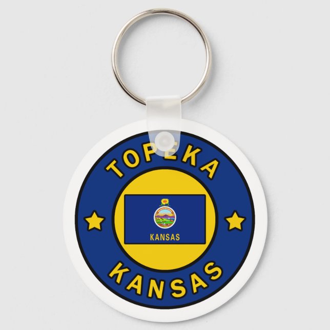 Topeka Kansas Nyckelring (Framsida)