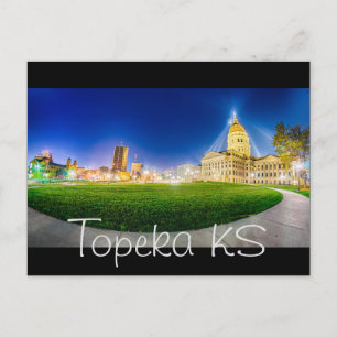 Topeka Kansas skyline Vykort