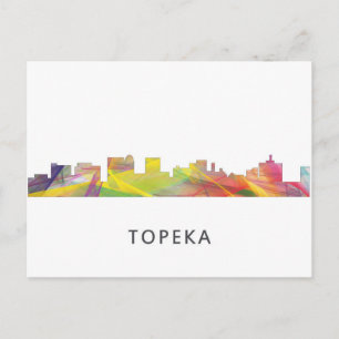 TOPEKA KANSAS SKYLINE WB1 - VYKORT
