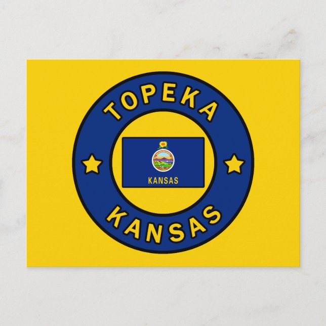 Topeka Kansas Vykort (Framsida)