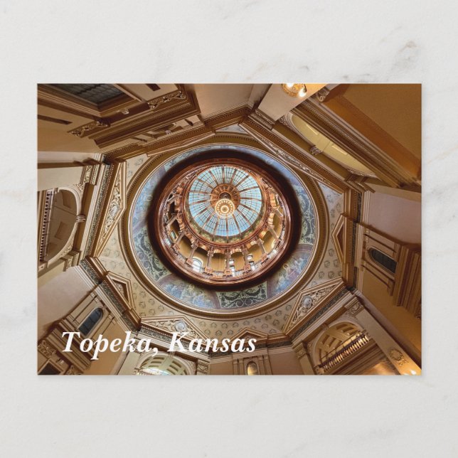 Topeka State Capitol-domen Vykort (Framsida)