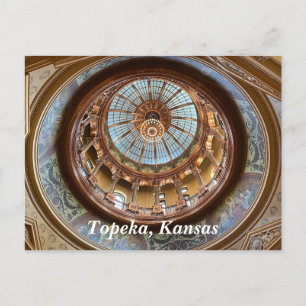 Topeka-staten Huvudstad dome Vykort