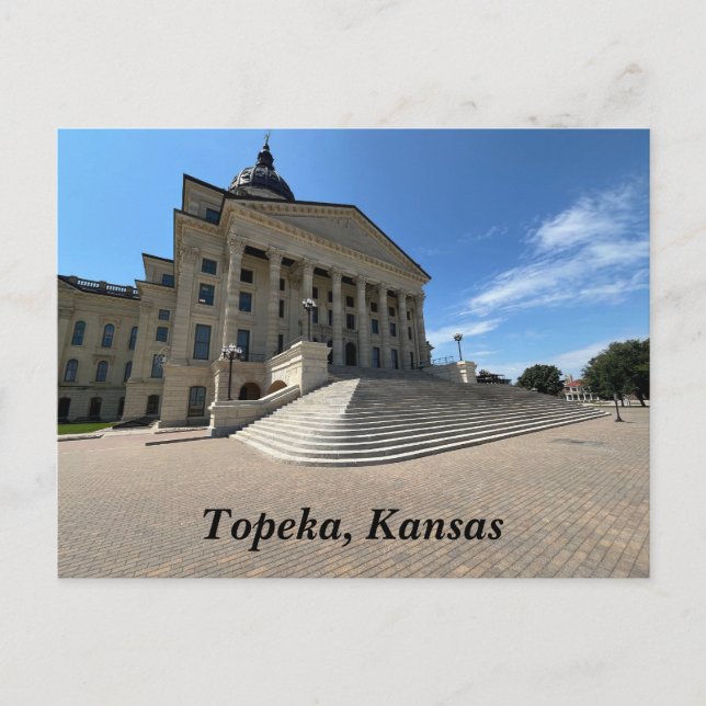 Topeka-staten Huvudstad Vykort (Framsida)