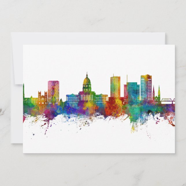 Topeka Wyoming Skyline Inbjudningar (Framsida)