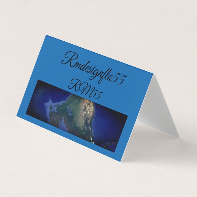 TOPFlow Premium Worldmap-Affärskort Visitkort (Framsida)