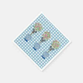 Topiary Blå och Vit Gingerkruka  Pappersservett