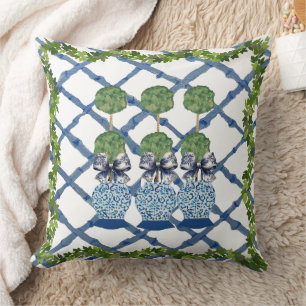 Topiary Chinoiserie Ginger Burk Burk Lumbar Kudde