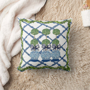 Topiary Chinoiserie Ginger Burk Burk Lumbar Kudde
