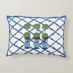 Topiary Chinoiserie Ginger Burk Lumbar Prydnadskudde