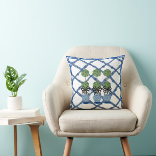 Topiary Chinoiserie Ginger Burk Pillow Dekorativ k Kudde