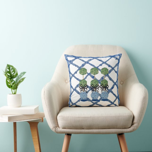 Topiary Chinoiserie Ginger Burk Pillow Dekorativ k Kudde (Stol)