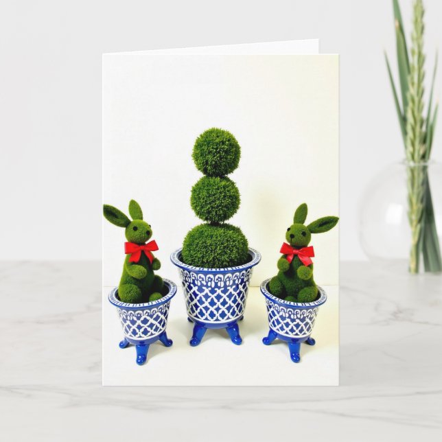 Topiary Friends Season S Greetings Card Kort (Framsida)