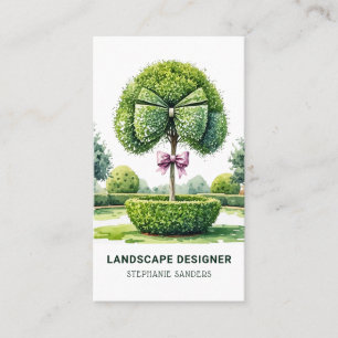 Topiary liggande - designer visitkort