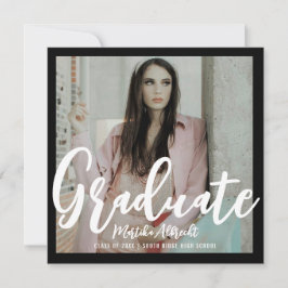 Topiskt Löv | Grönt och svart | Foto Studenten Inbjudningar