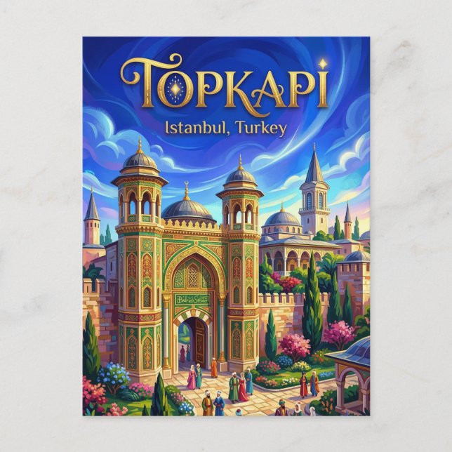 Topkapi Palace, Istanbul, Marmara Vykort (Framsida)