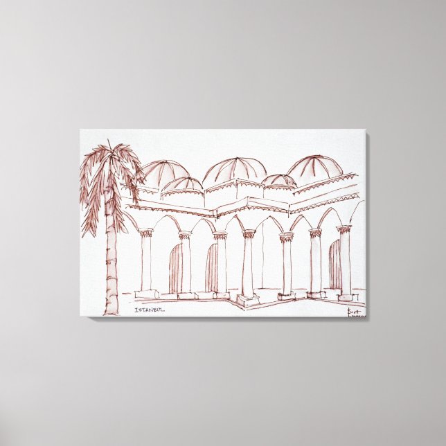 Topkapi-palatset | Istanbul, Turkiet Canvastryck (Framsida)