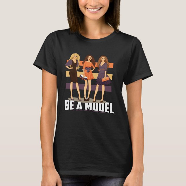 Topmodel model mode catwaltingmodell t shirt (Framsida)
