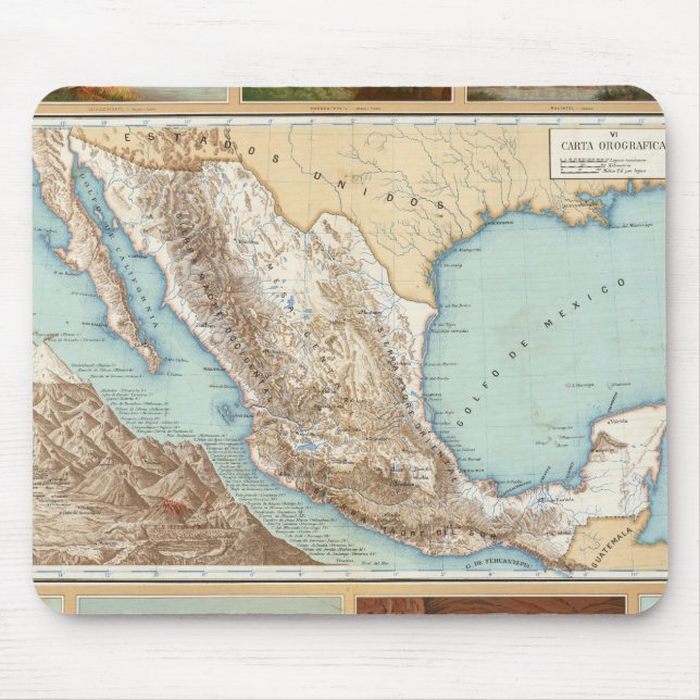 Topografi i Mexiko Musmatta (Framsidan)