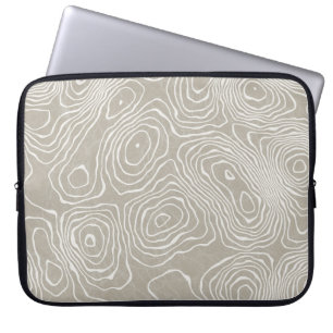Topografisk jord Linjer: Organic Karta Laptop Fodral