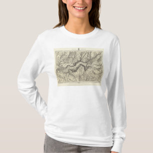 Topografisk karta av den Yosemite dalen Tee