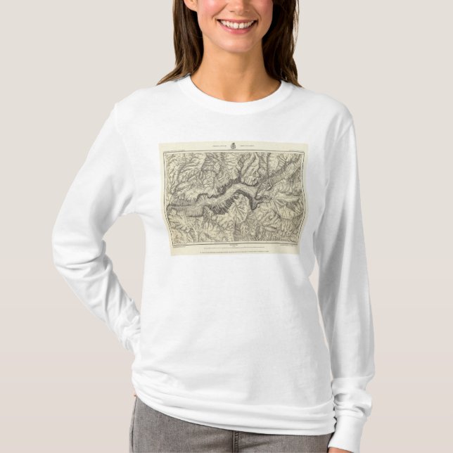 Topografisk karta av den Yosemite dalen Tee (Framsida)