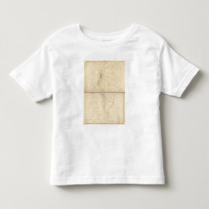 Topografisk karta av Washoe som bryter region Tee Shirt