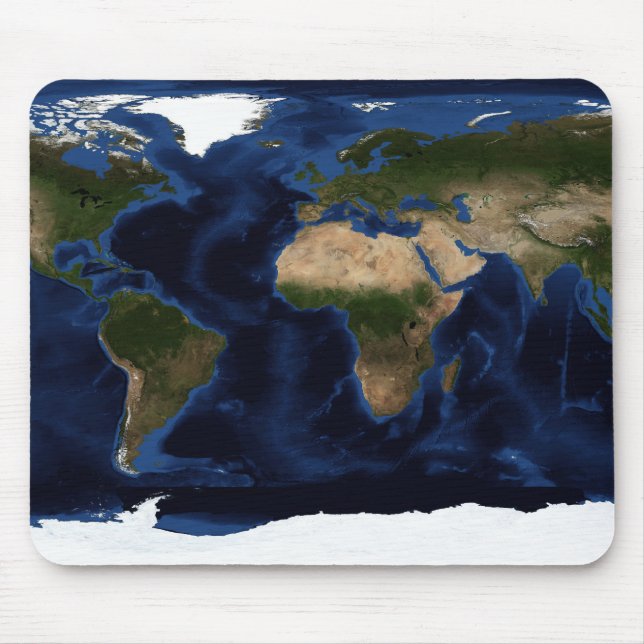 Topografisk och batymetrisk skuggning av fullt jor musmatta (Framsidan)
