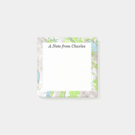 Topografisk Personlig Karta Post-it Block