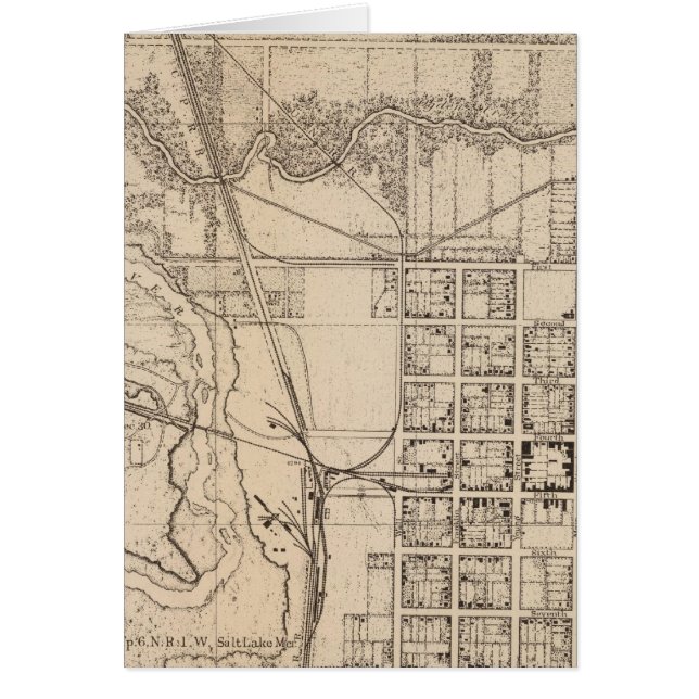 Topografisk skiss, observationswebbplats hälsningskort (Framsidan)