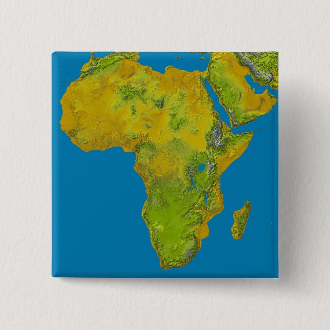 Topografisk vy av Afrika Knapp (Framsida)