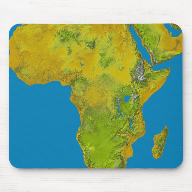 Topografisk vy av Afrika Musmatta (Framsidan)