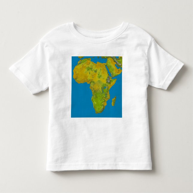 Topografisk vy av Afrika Tee (Framsida)