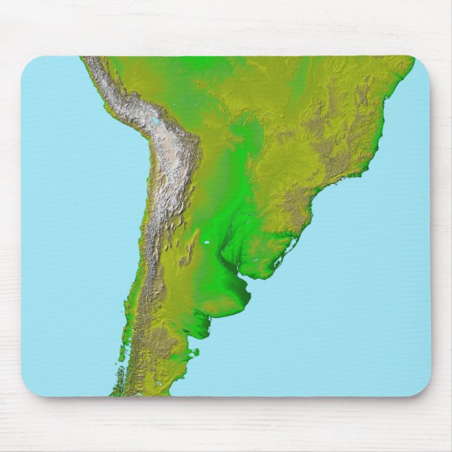 Topografisk vy i Sydamerika Musmatta (Framsidan)