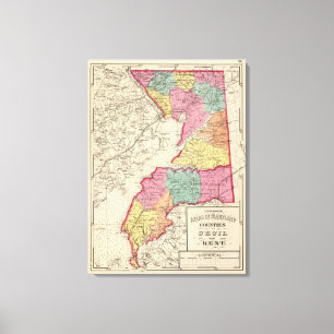 Topografiska atlas av Maryland fylke 2 Canvastryck