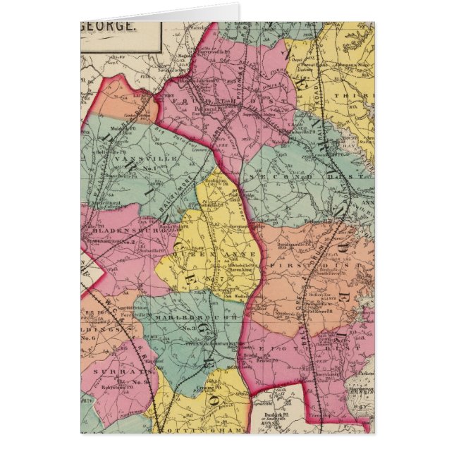 Topografiska atlas av Maryland fylke 4 Hälsningskort (Framsidan)