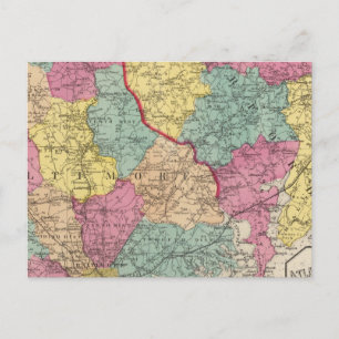 Topografiska atlas för Maryland fylke 3 Vykort
