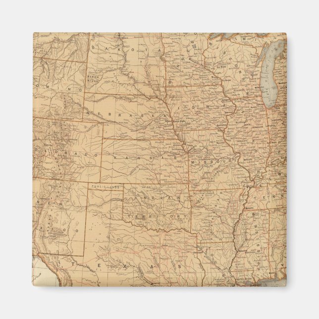 Topografiska egenskaper i Stater Magnet (Framsidan)