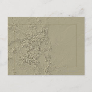 Topografiska Karta i Colorado Vykort