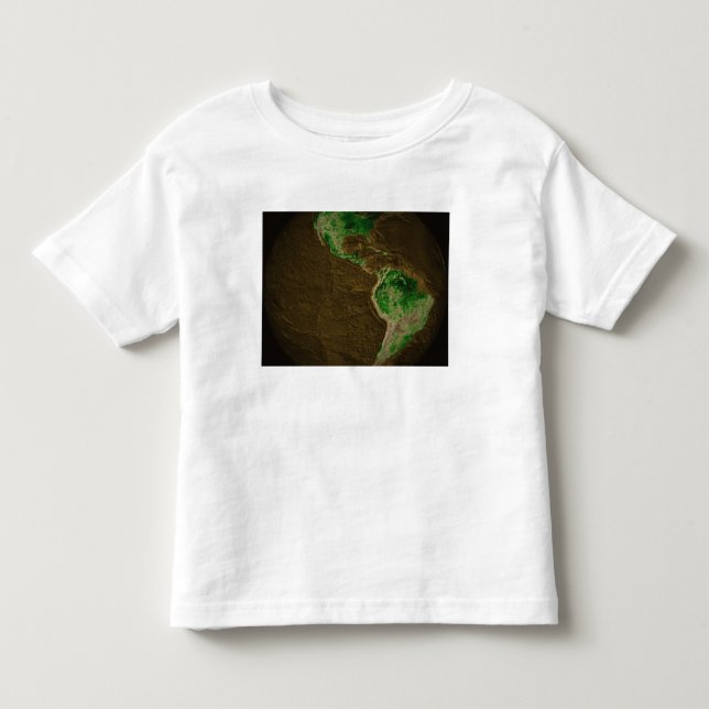 Topografiska Karta i jorden T-shirt (Framsida)