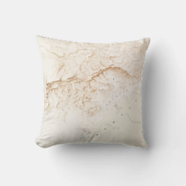 Topografiska karta i ruinerna av Thebes Poster Kudde